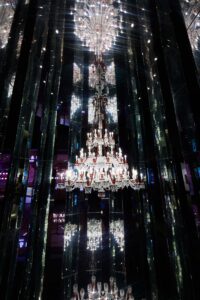 Crystal Chandelier display