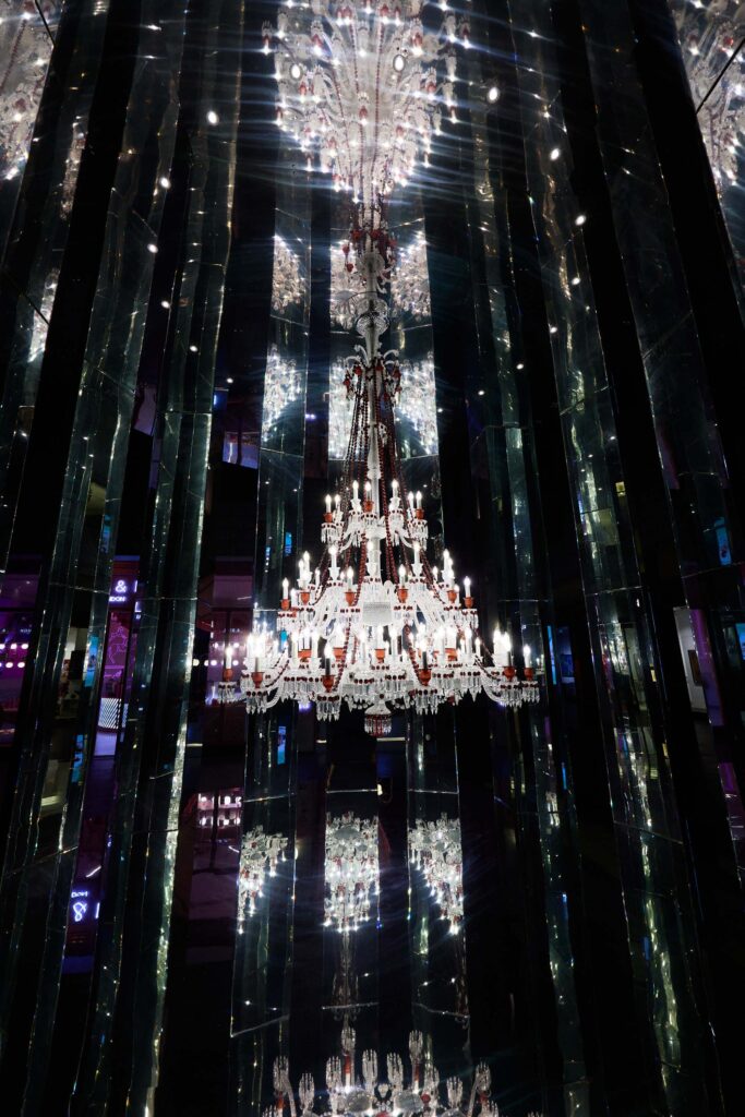 Crystal Chandelier display